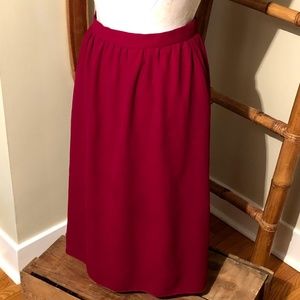 Vintage Dark Pink Mid Length Skirt